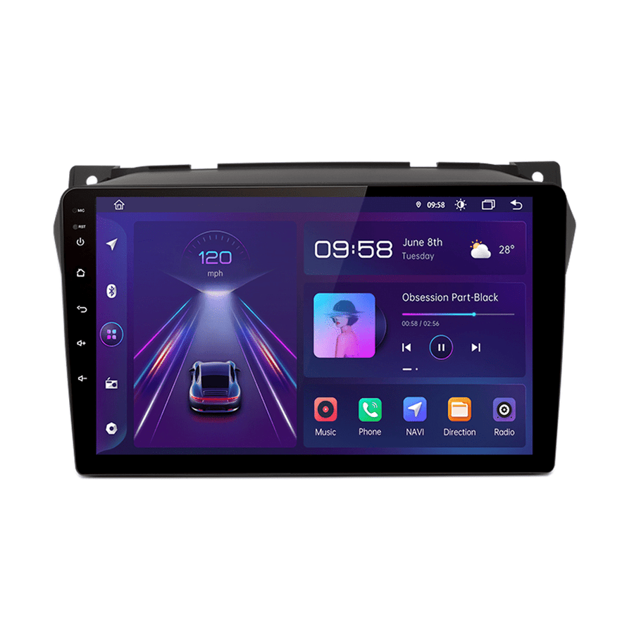 Suzuki Alto 2009 - 2016 9" Android Multimédia fejegység autórádió, hifi, rádió és fejegység nagy kijelzővel, CarPlay, Android autó, Wifi és Bluetooth támogatással,