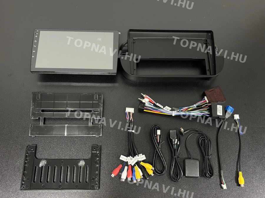 Fiat, Abarth 500 2007-2016 9" Black Android multimedia car radio touchscreen head unit - Eleje