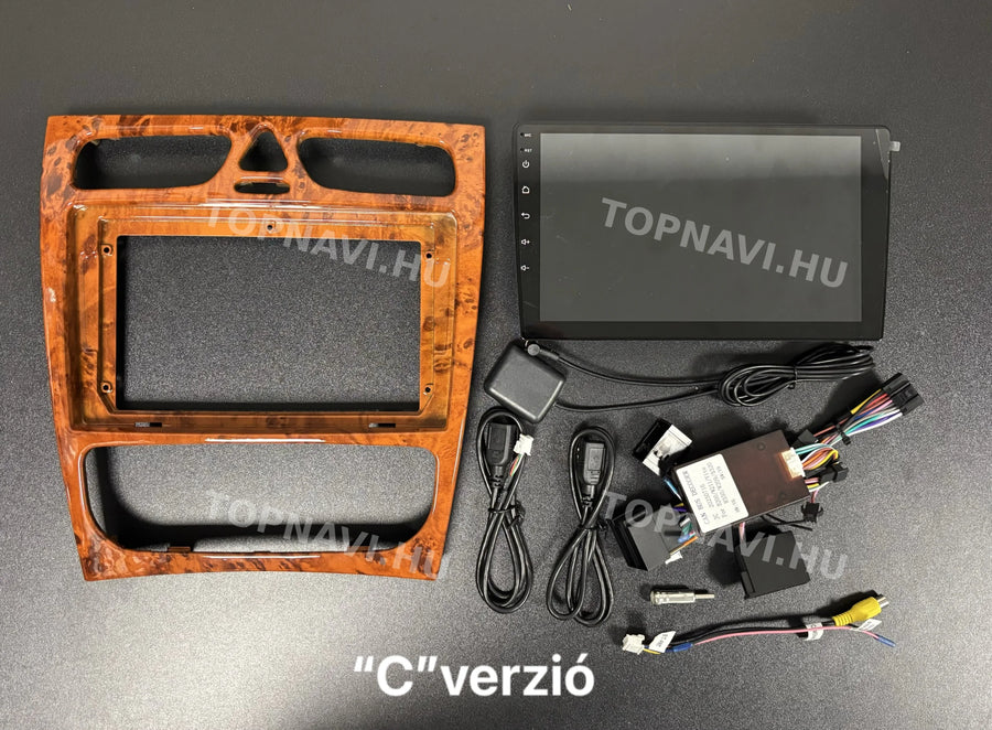Mercedes-Benz A W168 / C W203 / CLK W209 / G W463 9" Android multimedia car radio touchscreen head unit - Eleje