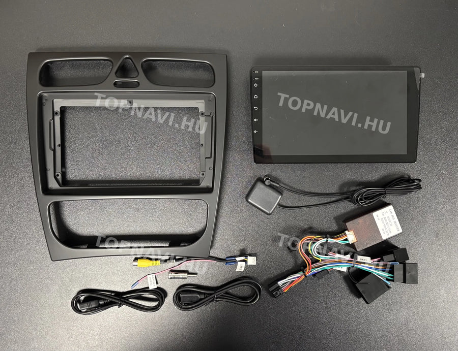 Mercedes-Benz A W168 / C W203 / CLK W209 / G W463 9" Android multimedia car radio touchscreen head unit - Eleje