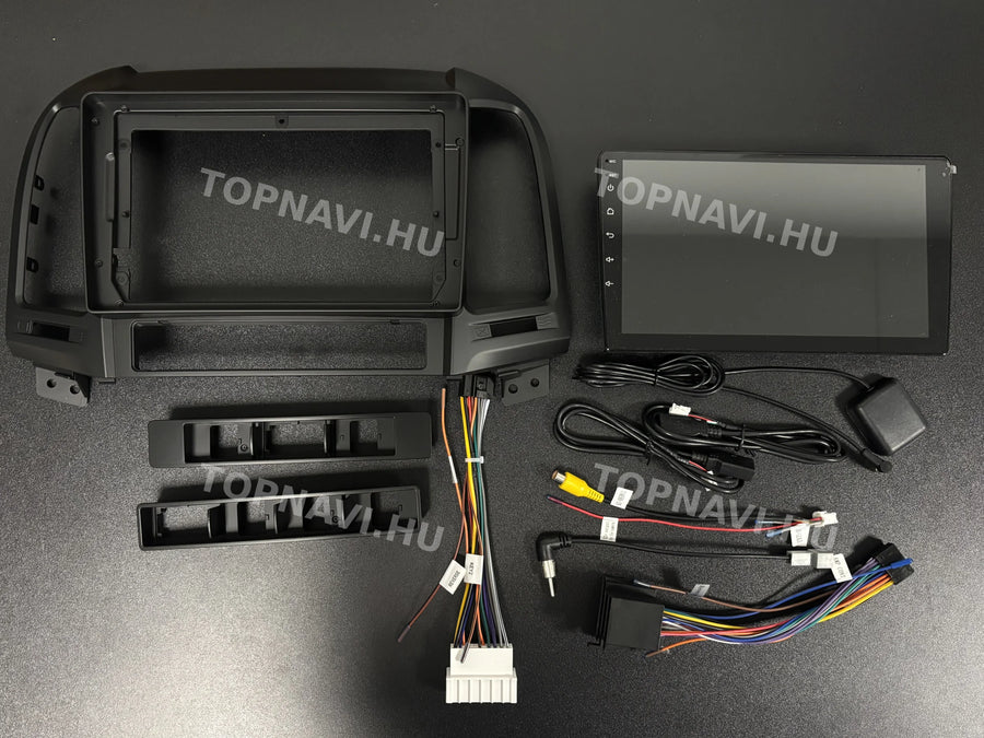 Hyundai Santa Fe 2006-2012 9" Android multimedia car radio touchscreen head unit - Eleje