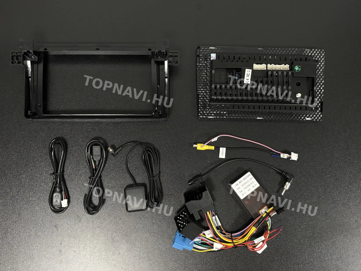 BMW E46 1998–2006 9" Android multimedia car radio touch screen head unit - Hátulja