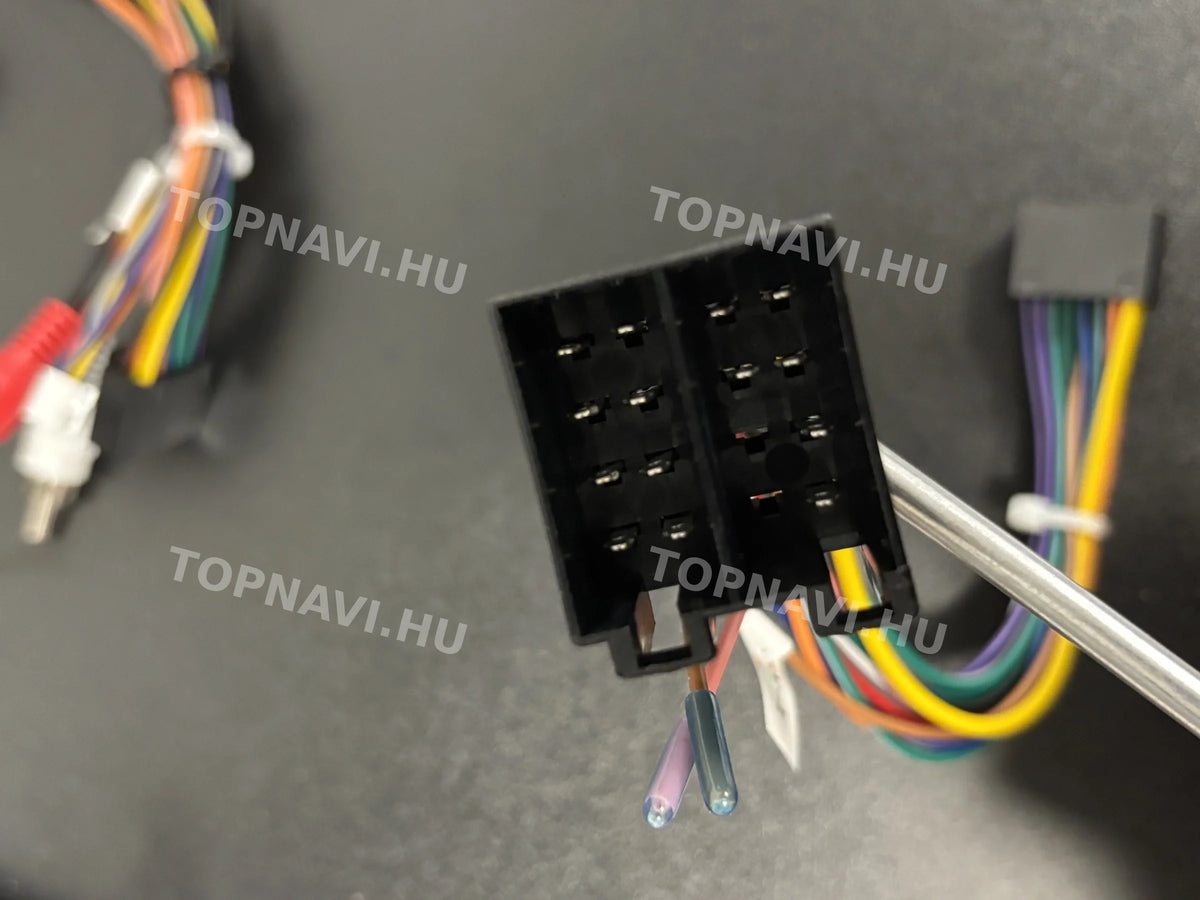 Opel Astra, Vectra, Zafira, Corsa, Meriva Gray 7" Android Multimedia Head Unit - Csatlakozó
