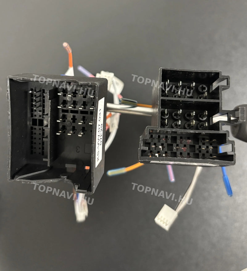 Skoda Fabia, Octavia, Superb, Rapid 9" Android multimedia car radio touchscreen head unit - csatlakozó
