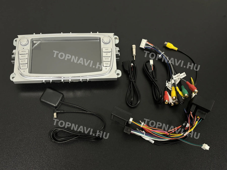 Ford Focus, Kuga, Mondeo, Transit, S-Max, C-Max Silver 7" Android multimedia car radio touchscreen head unit - Eleje