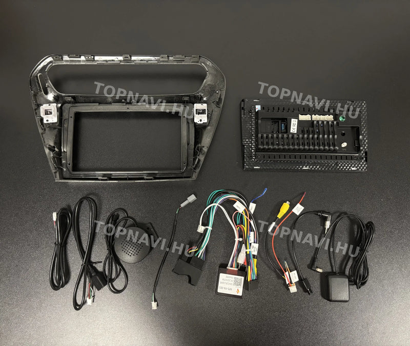 Citroen Elysee 2013-2018 9" Android Multimedia Head Unit - hátulja