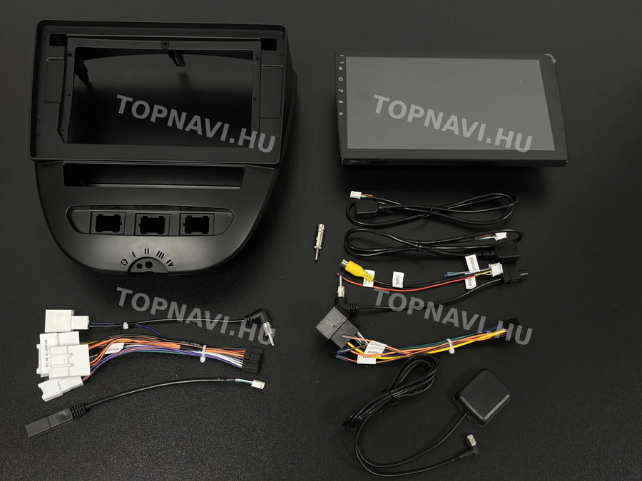Peugeot 107 2005-2014 10.1" Android multimedia car radio touchscreen head unit - Eleje