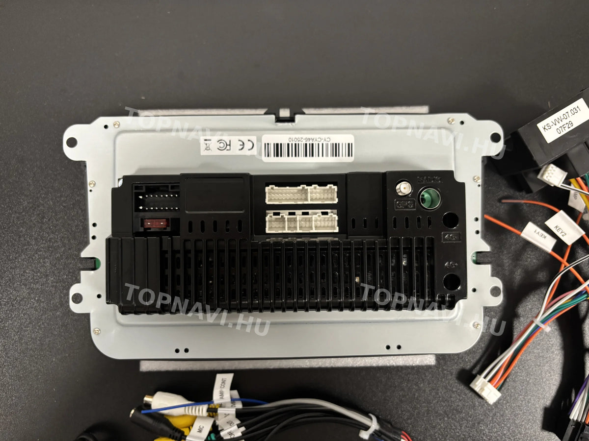 Skoda Fabia, Octavia, SuperB, Rapid 8" Android Multimedia head unit - Hátulja