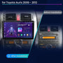 Toyota Auris 2006-2012 9" Android multimedia car radio touchscreen head unit — kép 2