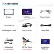 Toyota Avensis 2 T25 2003- 2008 9" Android Multimedia head unit — kép 3