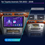 Toyota Avensis 2 T25 2003-2008 9" Android multimedia car radio touchscreen head unit — kép 2