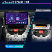 Toyota Aygo 2005- 2014 10.1" Android Multimedia Head Unit — kép 2