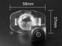 Toyota Corolla (2007-2013) (58×37 mm) FullHD 1080P reversing camera — kép 2