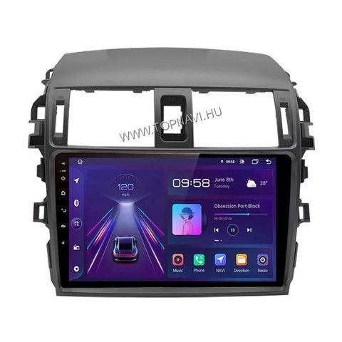Toyota Corolla E15 2007 - 2013 9" Android Multimédia fejegység - TopNAVI