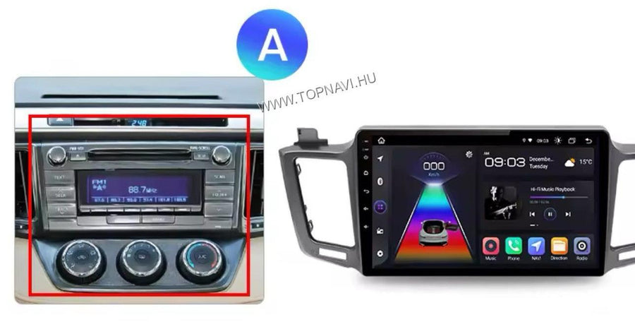 Toyota Rav - 4 3 XA 40 2013 - 2018 10.1" Android Multimédia fejegység - TopNAVI