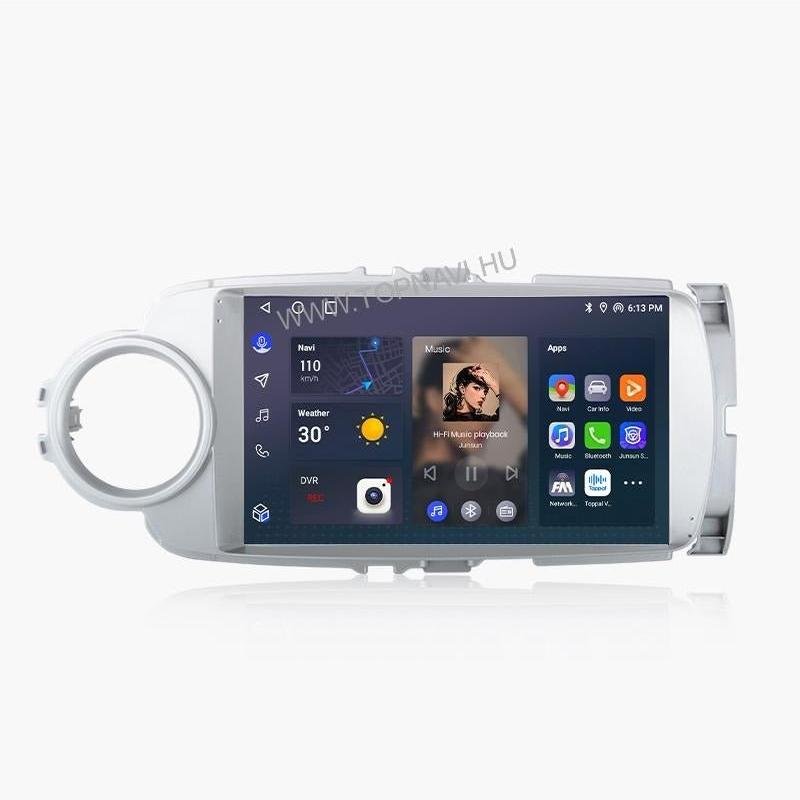 Toyota Yaris 2010 - 2017 9" Android Multimédia fejegység - TopNAVI