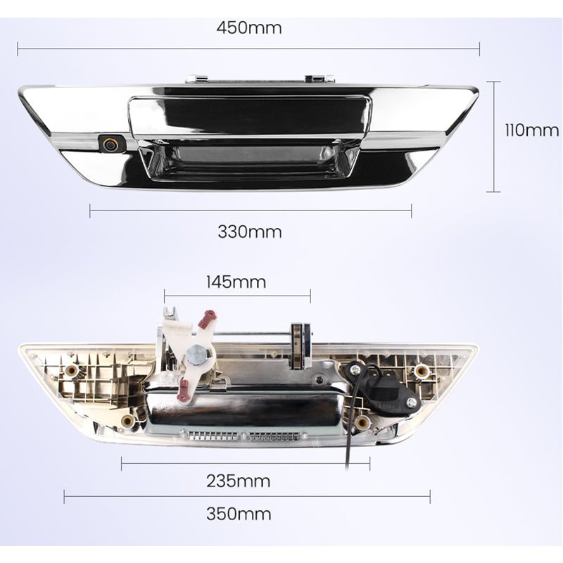 Trunk Handle Camera Toyota Hilux revo 2015 - 2021 ( with keyhole) FullHD 1080P Tolatókamera - TopNAVI