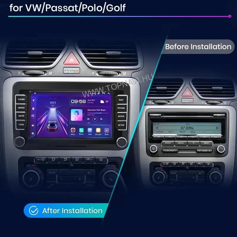 Volkswagen 7" Android Multimédia fejegység - TopNAVI