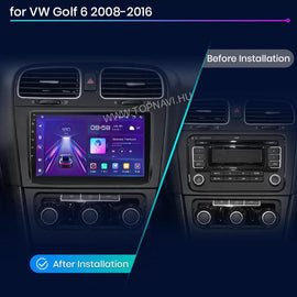 Volkswagen Golf 6 2008 - 2013 9" Android Multimédia fejegység - TopNAVI