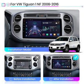 Volkswagen Tiguan 2007 - 2016, Golf Plus 2004 - 2014 9" Android Multimédia fejegység - TopNAVI